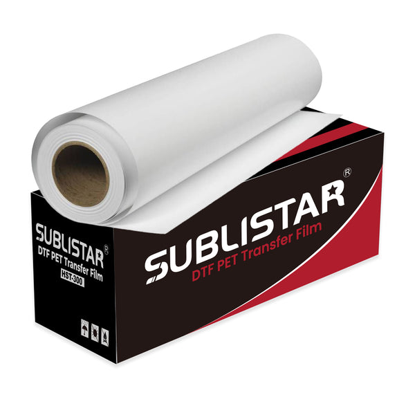 Cold/Hot-Peel DTF Transfer Film Roll, Single-sided Matte Glossy DTF Film for Sublimation