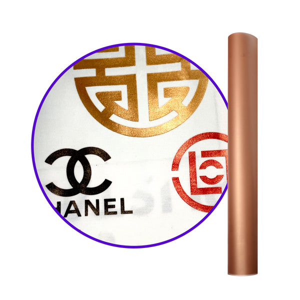 Rose Gold DTF Film,Roll DTF Transfer Film Rose Gold for Fabric Transfer Printing