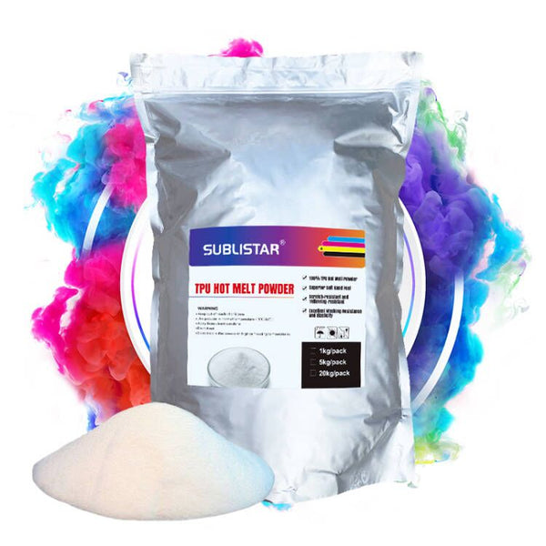 DTF Hot Melt Powder, 5Kg Pure TPU Powder for Transfer Printing, Compatible with All DTF Printers