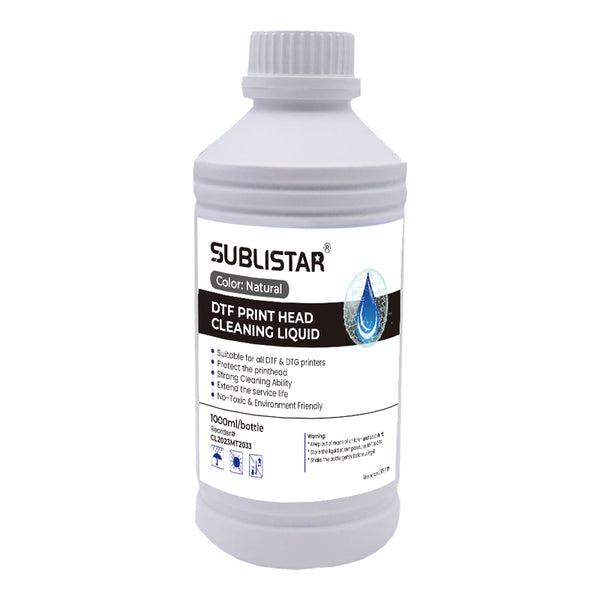 1000ML Universal  Waterbased Printhead Cleaning Liquid Solution For DTF/Sublimation/DTG Printers