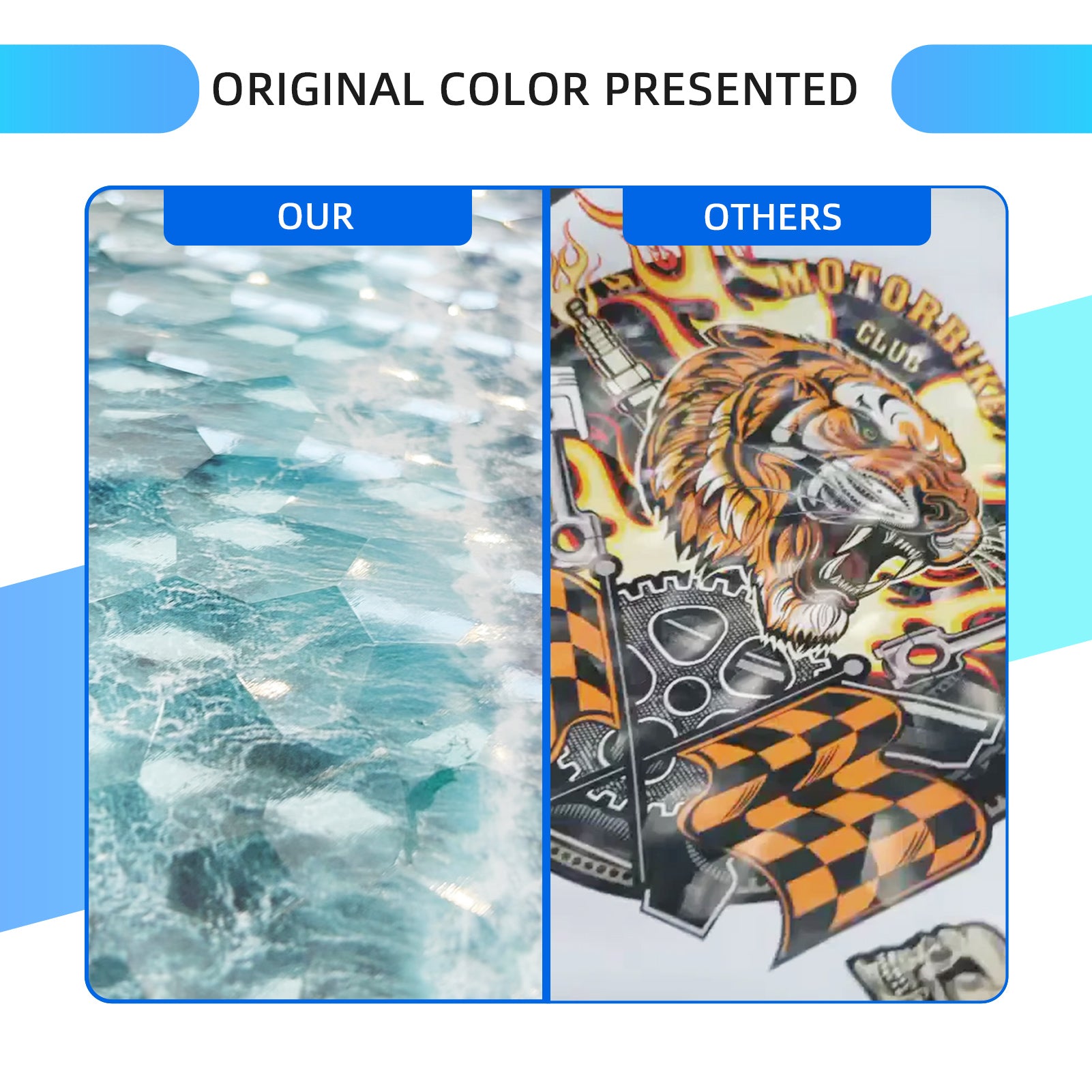 Water Ripples Effect DTF Film,Heat Transfer Paper Material with Water ...