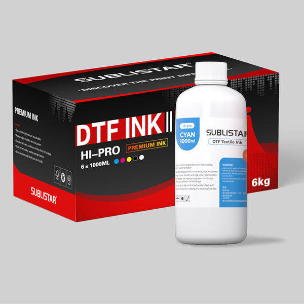 Hi-Pro Premium DTF Sublimation Ink，1000ML Refill Heat Transfer Printing Ink for DTF Inkjet Printer