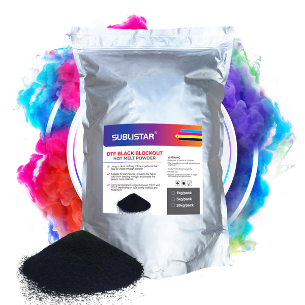 DTF Hot Melt Powder, Anti Sublimation Powder,DTF PreTreat Transfer Powder for Black or Dark Colored Garments