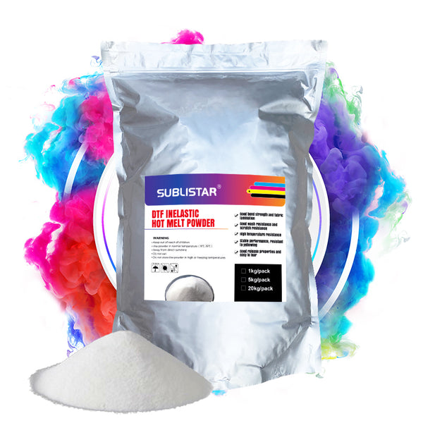 5Kg DTF Inelastic Hot Melt Powder, for Rough Fabrics, Denim, Non-woven Fabrics, Linen Material