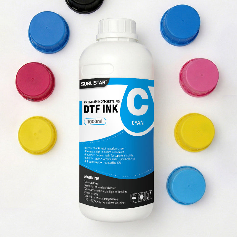 Hi-Ultra Premium Non-settling 1000ML DTF Ink C, M, Y, K, LC, LM, W ...