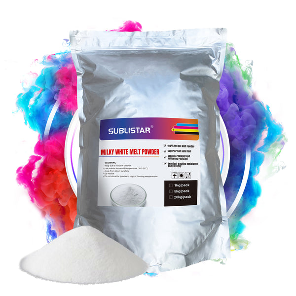 DTF Milky white powder, Pure Melt Economical White Printing, Compatible with All DTF Printers