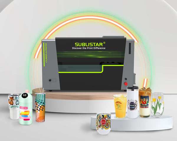 DCP-80 Digital Cylinder UV Bottle Printer, Suitable for Cups, Tumblers Printing Machine